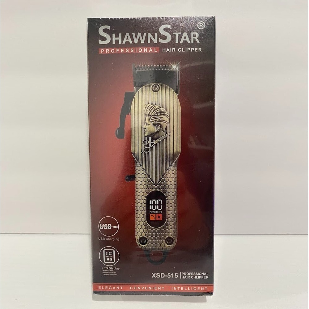 Shawn Star Professional Hair Clipper USB, LED DISPLAY